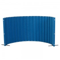 Angeles Quiet Divider® with Sound Sponge® 48″ x 10′ Wall – Blueberry